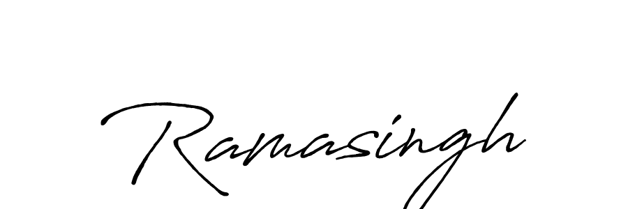 Design your own signature with our free online signature maker. With this signature software, you can create a handwritten (Antro_Vectra_Bolder) signature for name Ramasingh. Ramasingh signature style 7 images and pictures png
