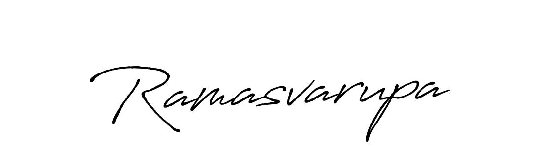 Use a signature maker to create a handwritten signature online. With this signature software, you can design (Antro_Vectra_Bolder) your own signature for name Ramasvarupa. Ramasvarupa signature style 7 images and pictures png