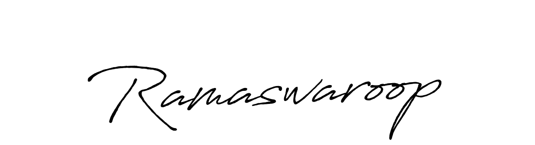 You should practise on your own different ways (Antro_Vectra_Bolder) to write your name (Ramaswaroop) in signature. don't let someone else do it for you. Ramaswaroop signature style 7 images and pictures png