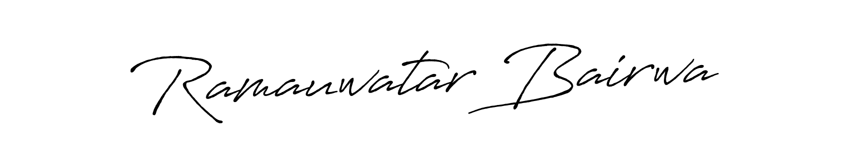 Once you've used our free online signature maker to create your best signature Antro_Vectra_Bolder style, it's time to enjoy all of the benefits that Ramauwatar Bairwa name signing documents. Ramauwatar Bairwa signature style 7 images and pictures png