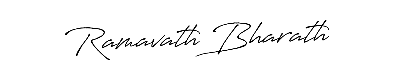 Ramavath Bharath stylish signature style. Best Handwritten Sign (Antro_Vectra_Bolder) for my name. Handwritten Signature Collection Ideas for my name Ramavath Bharath. Ramavath Bharath signature style 7 images and pictures png