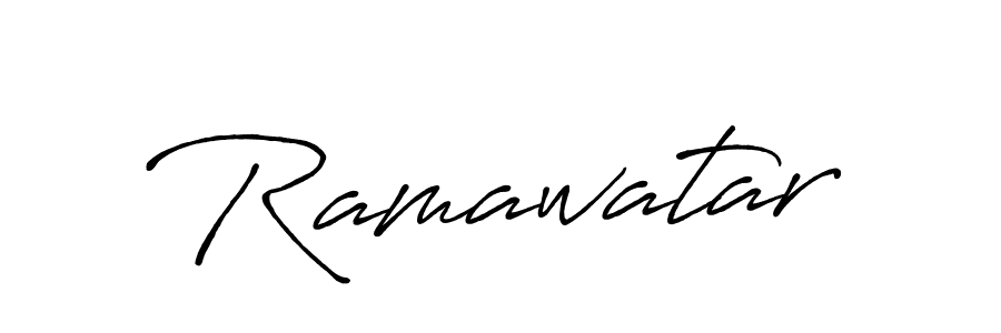 How to make Ramawatar name signature. Use Antro_Vectra_Bolder style for creating short signs online. This is the latest handwritten sign. Ramawatar signature style 7 images and pictures png