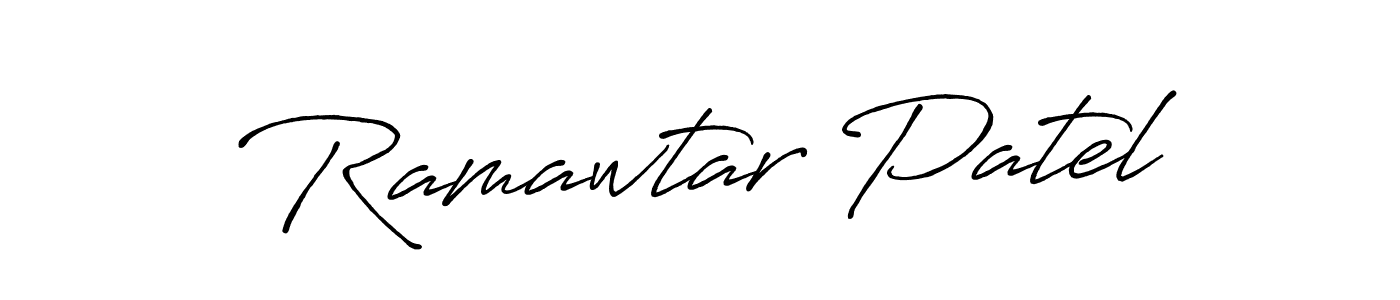 Once you've used our free online signature maker to create your best signature Antro_Vectra_Bolder style, it's time to enjoy all of the benefits that Ramawtar Patel name signing documents. Ramawtar Patel signature style 7 images and pictures png