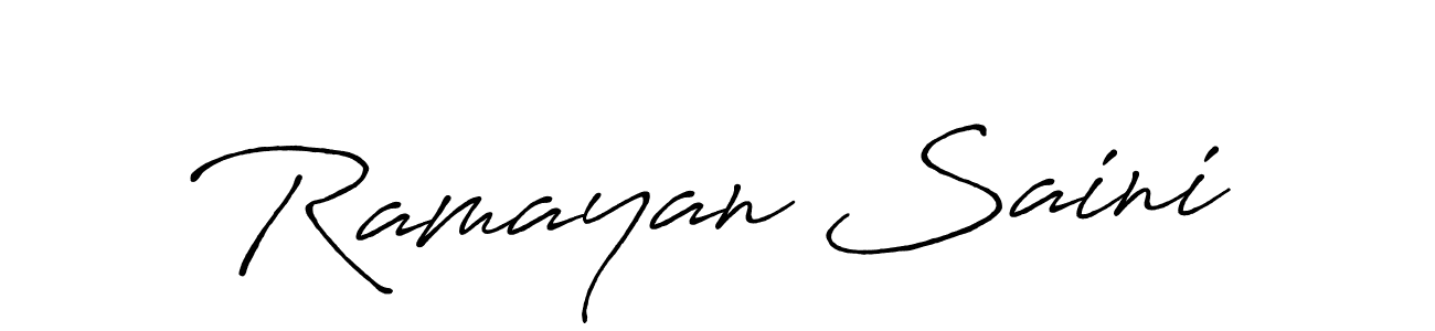 Here are the top 10 professional signature styles for the name Ramayan Saini. These are the best autograph styles you can use for your name. Ramayan Saini signature style 7 images and pictures png