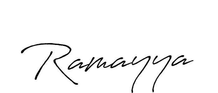 Use a signature maker to create a handwritten signature online. With this signature software, you can design (Antro_Vectra_Bolder) your own signature for name Ramayya. Ramayya signature style 7 images and pictures png