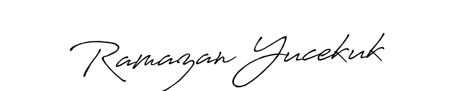Use a signature maker to create a handwritten signature online. With this signature software, you can design (Antro_Vectra_Bolder) your own signature for name Ramazan Yucekuk. Ramazan Yucekuk signature style 7 images and pictures png