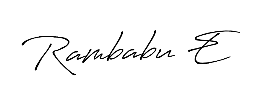 See photos of Rambabu E official signature by Spectra . Check more albums & portfolios. Read reviews & check more about Antro_Vectra_Bolder font. Rambabu E signature style 7 images and pictures png