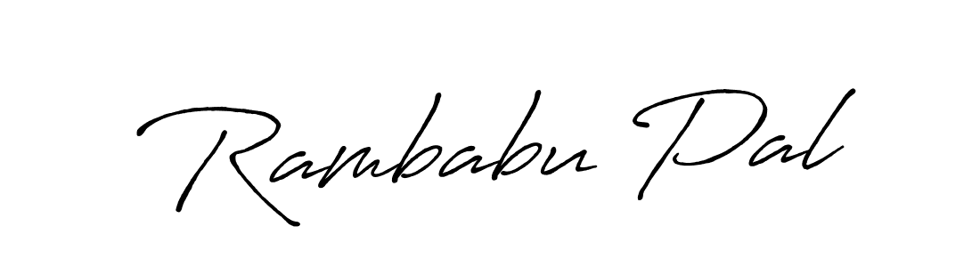 How to make Rambabu Pal signature? Antro_Vectra_Bolder is a professional autograph style. Create handwritten signature for Rambabu Pal name. Rambabu Pal signature style 7 images and pictures png