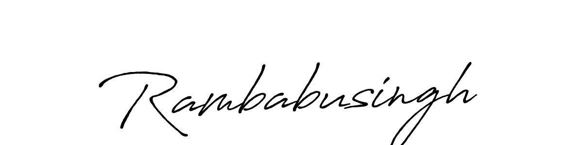 How to Draw Rambabusingh signature style? Antro_Vectra_Bolder is a latest design signature styles for name Rambabusingh. Rambabusingh signature style 7 images and pictures png