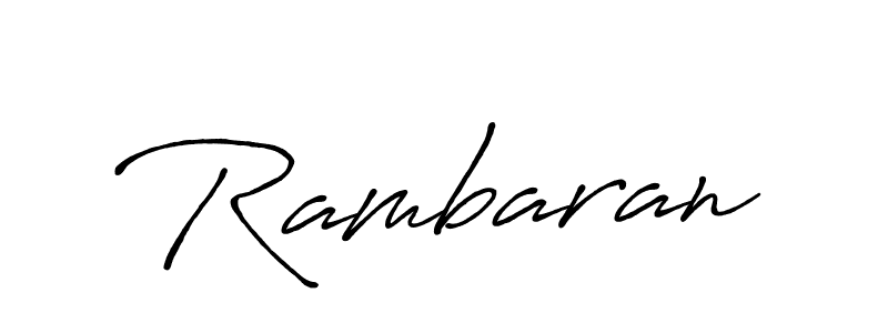 Rambaran stylish signature style. Best Handwritten Sign (Antro_Vectra_Bolder) for my name. Handwritten Signature Collection Ideas for my name Rambaran. Rambaran signature style 7 images and pictures png