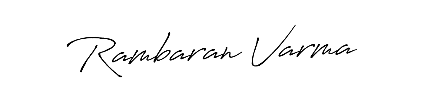 It looks lik you need a new signature style for name Rambaran Varma. Design unique handwritten (Antro_Vectra_Bolder) signature with our free signature maker in just a few clicks. Rambaran Varma signature style 7 images and pictures png