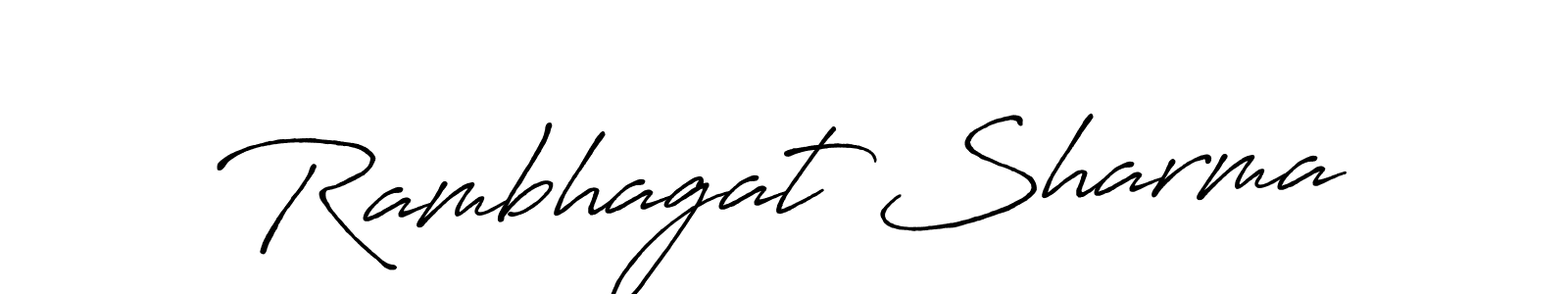Make a beautiful signature design for name Rambhagat Sharma. With this signature (Antro_Vectra_Bolder) style, you can create a handwritten signature for free. Rambhagat Sharma signature style 7 images and pictures png