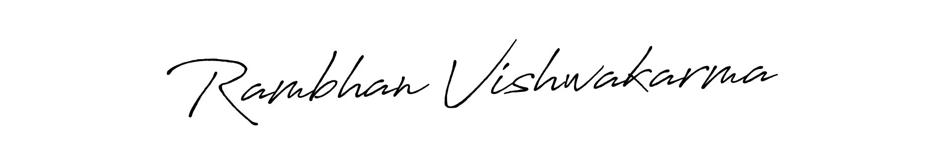 This is the best signature style for the Rambhan Vishwakarma name. Also you like these signature font (Antro_Vectra_Bolder). Mix name signature. Rambhan Vishwakarma signature style 7 images and pictures png
