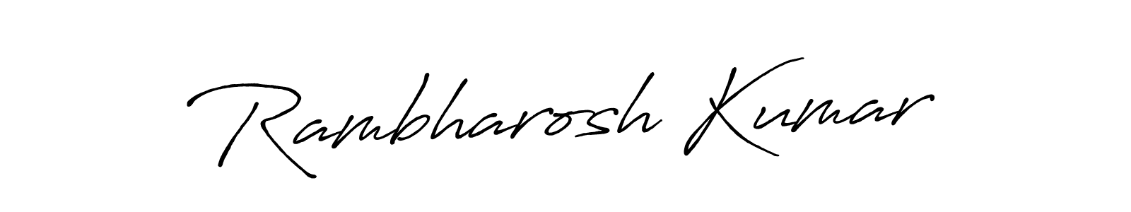 How to Draw Rambharosh Kumar signature style? Antro_Vectra_Bolder is a latest design signature styles for name Rambharosh Kumar. Rambharosh Kumar signature style 7 images and pictures png