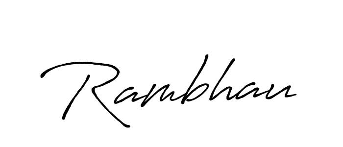 Similarly Antro_Vectra_Bolder is the best handwritten signature design. Signature creator online .You can use it as an online autograph creator for name Rambhau. Rambhau signature style 7 images and pictures png