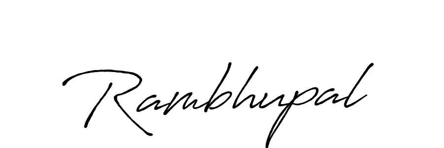 Create a beautiful signature design for name Rambhupal. With this signature (Antro_Vectra_Bolder) fonts, you can make a handwritten signature for free. Rambhupal signature style 7 images and pictures png