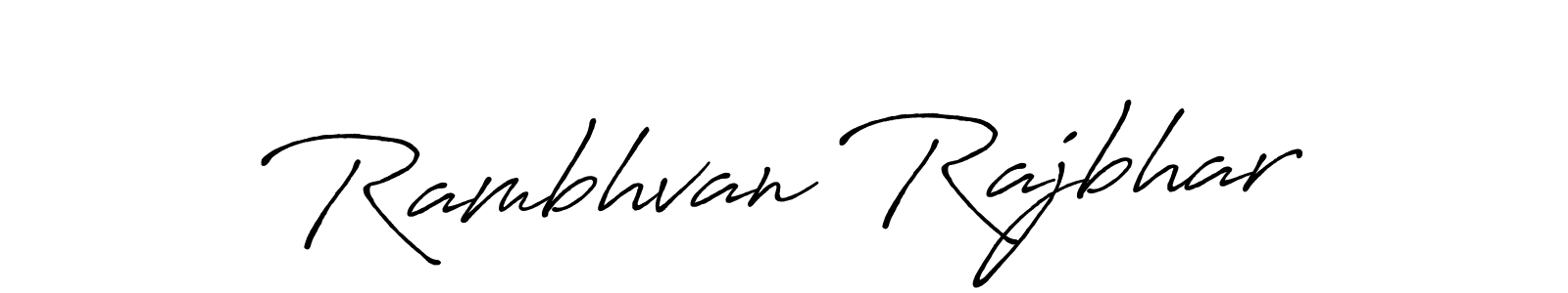 How to make Rambhvan Rajbhar signature? Antro_Vectra_Bolder is a professional autograph style. Create handwritten signature for Rambhvan Rajbhar name. Rambhvan Rajbhar signature style 7 images and pictures png