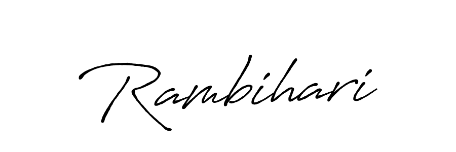 How to make Rambihari signature? Antro_Vectra_Bolder is a professional autograph style. Create handwritten signature for Rambihari name. Rambihari signature style 7 images and pictures png