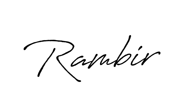 Make a beautiful signature design for name Rambir. Use this online signature maker to create a handwritten signature for free. Rambir signature style 7 images and pictures png