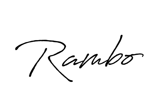 It looks lik you need a new signature style for name Rambo. Design unique handwritten (Antro_Vectra_Bolder) signature with our free signature maker in just a few clicks. Rambo signature style 7 images and pictures png