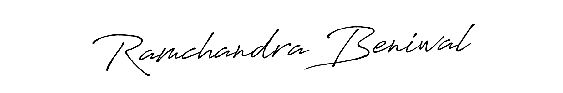 Also we have Ramchandra Beniwal name is the best signature style. Create professional handwritten signature collection using Antro_Vectra_Bolder autograph style. Ramchandra Beniwal signature style 7 images and pictures png