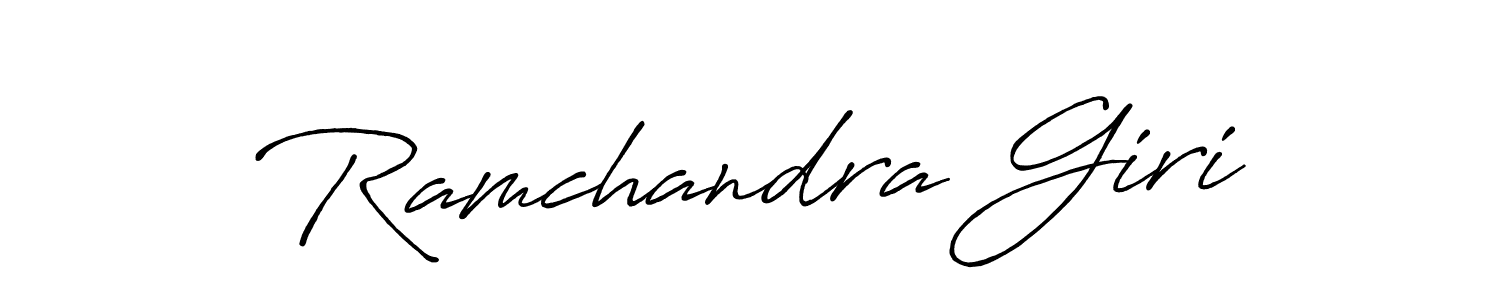 Use a signature maker to create a handwritten signature online. With this signature software, you can design (Antro_Vectra_Bolder) your own signature for name Ramchandra Giri. Ramchandra Giri signature style 7 images and pictures png