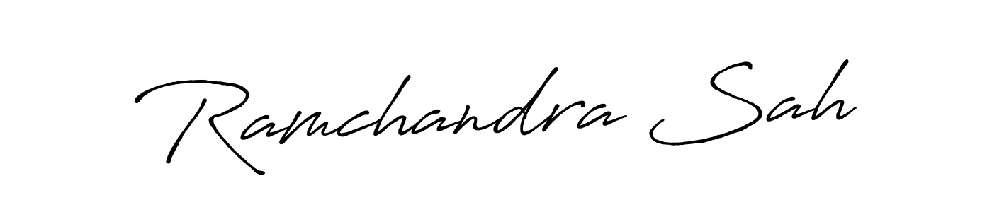 Design your own signature with our free online signature maker. With this signature software, you can create a handwritten (Antro_Vectra_Bolder) signature for name Ramchandra Sah. Ramchandra Sah signature style 7 images and pictures png