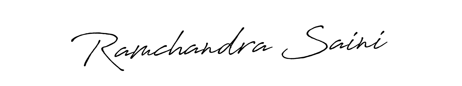 Make a short Ramchandra Saini signature style. Manage your documents anywhere anytime using Antro_Vectra_Bolder. Create and add eSignatures, submit forms, share and send files easily. Ramchandra Saini signature style 7 images and pictures png