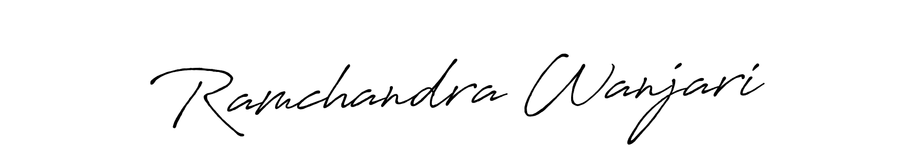 How to make Ramchandra Wanjari signature? Antro_Vectra_Bolder is a professional autograph style. Create handwritten signature for Ramchandra Wanjari name. Ramchandra Wanjari signature style 7 images and pictures png