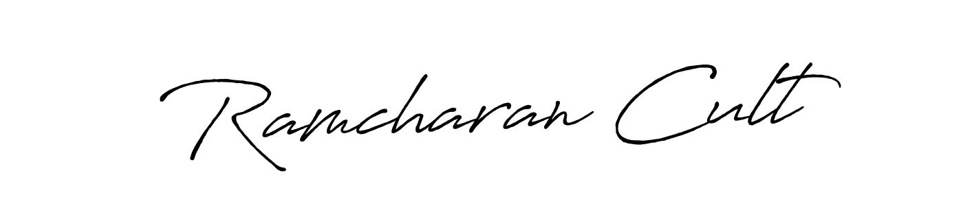 How to make Ramcharan Cult signature? Antro_Vectra_Bolder is a professional autograph style. Create handwritten signature for Ramcharan Cult name. Ramcharan Cult signature style 7 images and pictures png