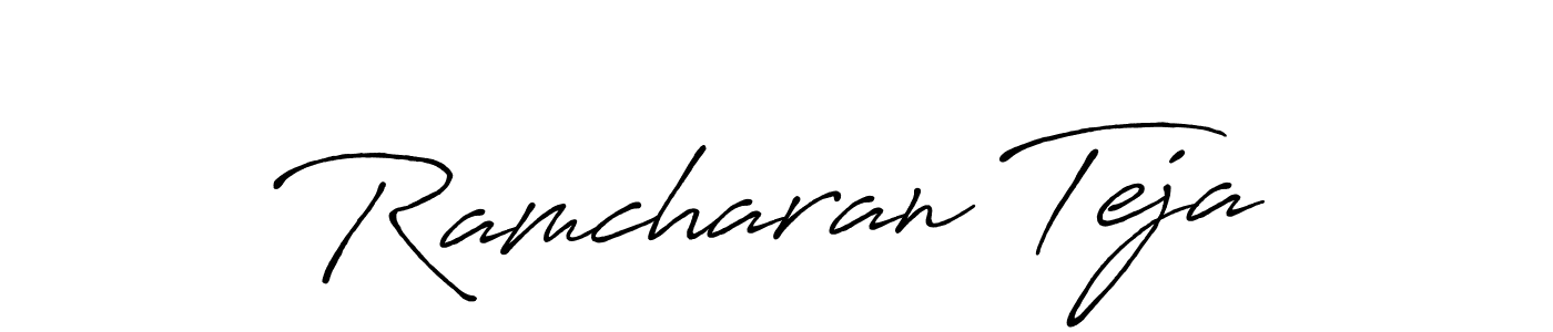 It looks lik you need a new signature style for name Ramcharan Teja. Design unique handwritten (Antro_Vectra_Bolder) signature with our free signature maker in just a few clicks. Ramcharan Teja signature style 7 images and pictures png
