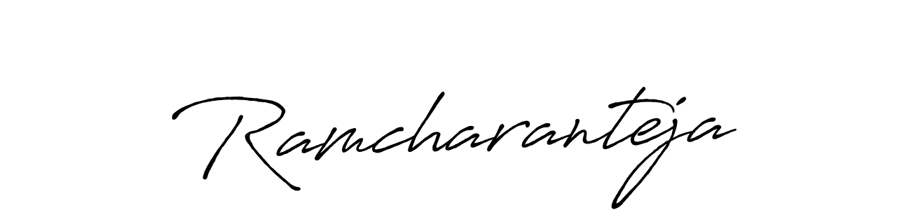 You should practise on your own different ways (Antro_Vectra_Bolder) to write your name (Ramcharanteja) in signature. don't let someone else do it for you. Ramcharanteja signature style 7 images and pictures png