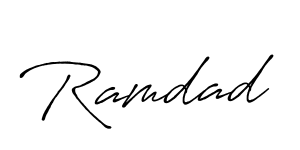 How to make Ramdad signature? Antro_Vectra_Bolder is a professional autograph style. Create handwritten signature for Ramdad name. Ramdad signature style 7 images and pictures png