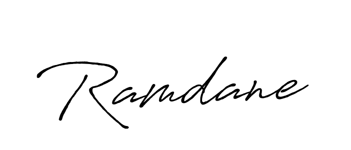 How to make Ramdane signature? Antro_Vectra_Bolder is a professional autograph style. Create handwritten signature for Ramdane name. Ramdane signature style 7 images and pictures png