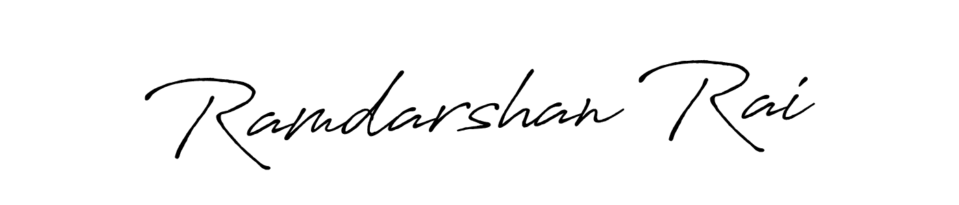 The best way (Antro_Vectra_Bolder) to make a short signature is to pick only two or three words in your name. The name Ramdarshan Rai include a total of six letters. For converting this name. Ramdarshan Rai signature style 7 images and pictures png
