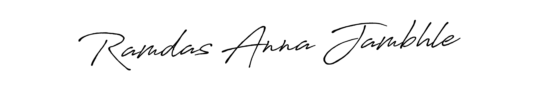 Make a beautiful signature design for name Ramdas Anna Jambhle. Use this online signature maker to create a handwritten signature for free. Ramdas Anna Jambhle signature style 7 images and pictures png