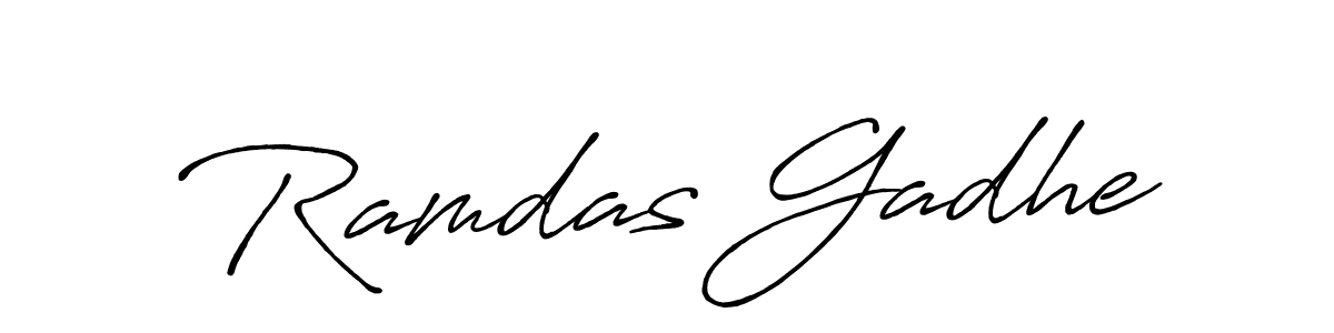 Also we have Ramdas Gadhe name is the best signature style. Create professional handwritten signature collection using Antro_Vectra_Bolder autograph style. Ramdas Gadhe signature style 7 images and pictures png