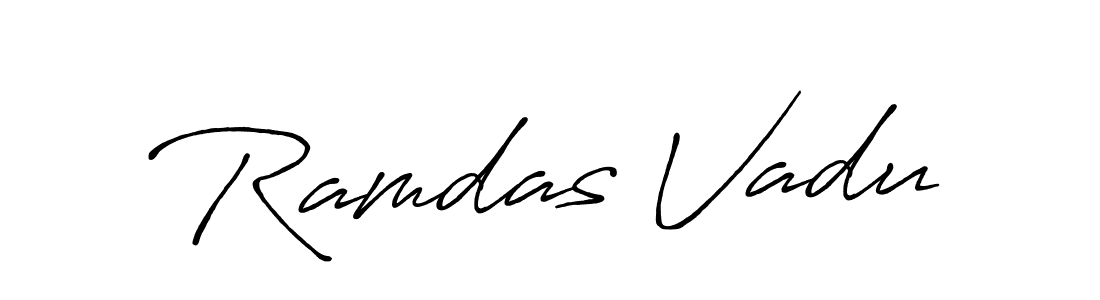 The best way (Antro_Vectra_Bolder) to make a short signature is to pick only two or three words in your name. The name Ramdas Vadu include a total of six letters. For converting this name. Ramdas Vadu signature style 7 images and pictures png