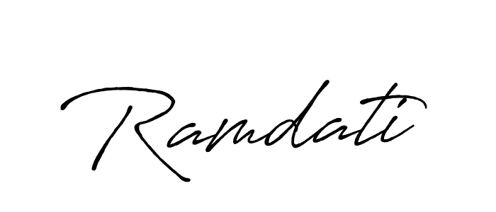 Once you've used our free online signature maker to create your best signature Antro_Vectra_Bolder style, it's time to enjoy all of the benefits that Ramdati name signing documents. Ramdati signature style 7 images and pictures png