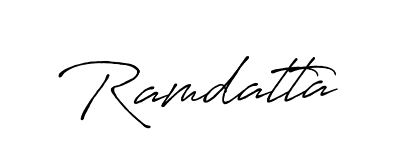 How to make Ramdatta name signature. Use Antro_Vectra_Bolder style for creating short signs online. This is the latest handwritten sign. Ramdatta signature style 7 images and pictures png