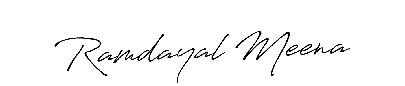 It looks lik you need a new signature style for name Ramdayal Meena. Design unique handwritten (Antro_Vectra_Bolder) signature with our free signature maker in just a few clicks. Ramdayal Meena signature style 7 images and pictures png
