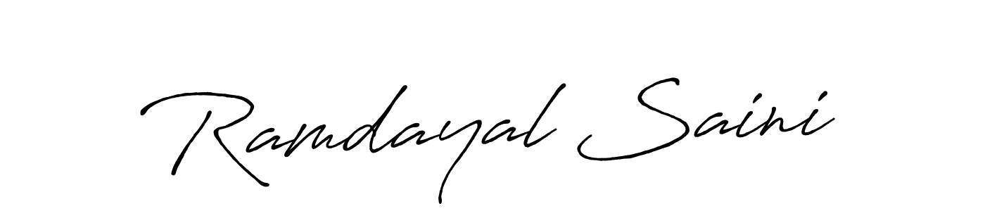 It looks lik you need a new signature style for name Ramdayal Saini. Design unique handwritten (Antro_Vectra_Bolder) signature with our free signature maker in just a few clicks. Ramdayal Saini signature style 7 images and pictures png