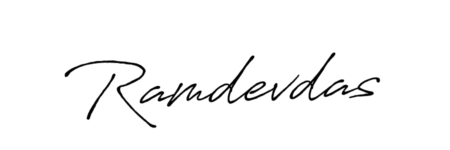 Ramdevdas stylish signature style. Best Handwritten Sign (Antro_Vectra_Bolder) for my name. Handwritten Signature Collection Ideas for my name Ramdevdas. Ramdevdas signature style 7 images and pictures png