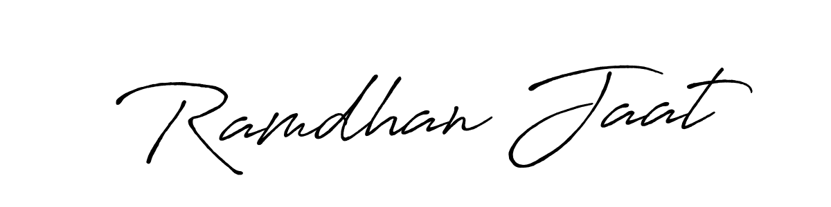 Make a beautiful signature design for name Ramdhan Jaat. With this signature (Antro_Vectra_Bolder) style, you can create a handwritten signature for free. Ramdhan Jaat signature style 7 images and pictures png