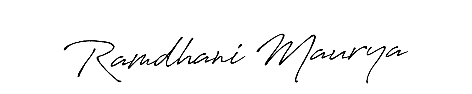 The best way (Antro_Vectra_Bolder) to make a short signature is to pick only two or three words in your name. The name Ramdhani Maurya include a total of six letters. For converting this name. Ramdhani Maurya signature style 7 images and pictures png