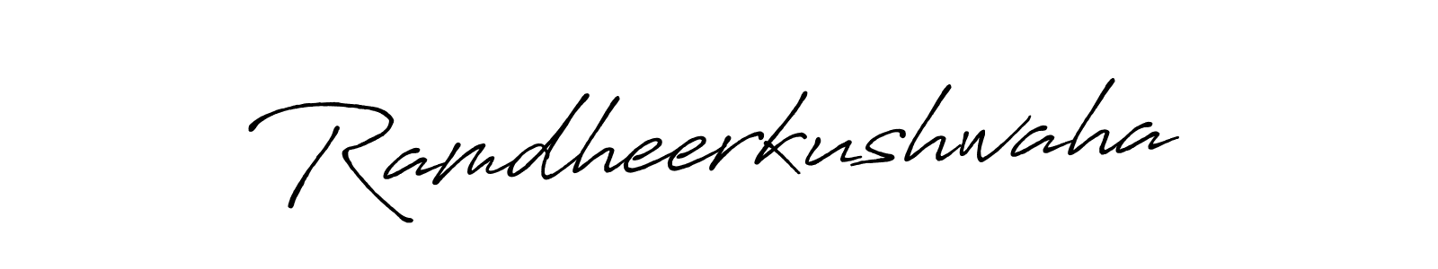 Ramdheerkushwaha stylish signature style. Best Handwritten Sign (Antro_Vectra_Bolder) for my name. Handwritten Signature Collection Ideas for my name Ramdheerkushwaha. Ramdheerkushwaha signature style 7 images and pictures png