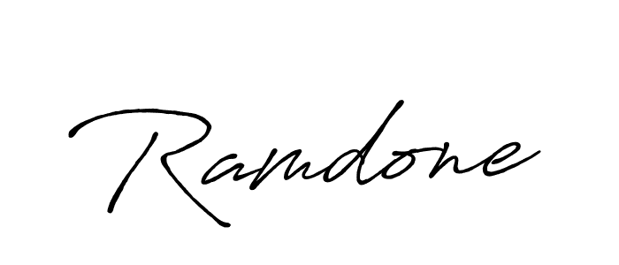 Design your own signature with our free online signature maker. With this signature software, you can create a handwritten (Antro_Vectra_Bolder) signature for name Ramdone. Ramdone signature style 7 images and pictures png