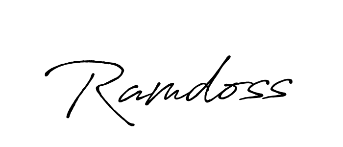 It looks lik you need a new signature style for name Ramdoss. Design unique handwritten (Antro_Vectra_Bolder) signature with our free signature maker in just a few clicks. Ramdoss signature style 7 images and pictures png