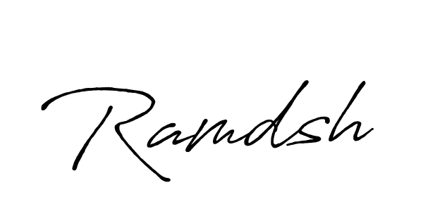 The best way (Antro_Vectra_Bolder) to make a short signature is to pick only two or three words in your name. The name Ramdsh include a total of six letters. For converting this name. Ramdsh signature style 7 images and pictures png