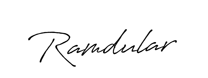 It looks lik you need a new signature style for name Ramdular. Design unique handwritten (Antro_Vectra_Bolder) signature with our free signature maker in just a few clicks. Ramdular signature style 7 images and pictures png